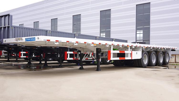 4 Axle 48 FT Flatbed Tractor Trailer for Sale Near Me in Jamaica