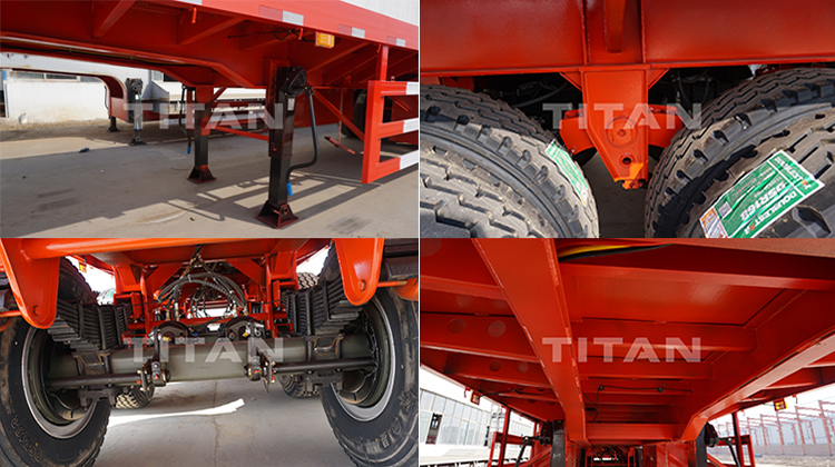 40 ft tri axle flatbed semi trailer