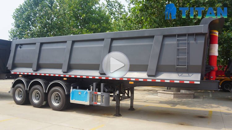 3 Axle 80 Ton U-shape Tipper Trailer