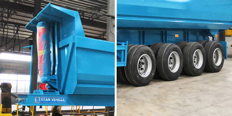 60T End Dump Semi Truck Trailer for Sale Price