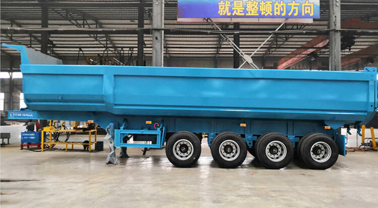 60T End Dump Semi Truck Trailer for Sale Price