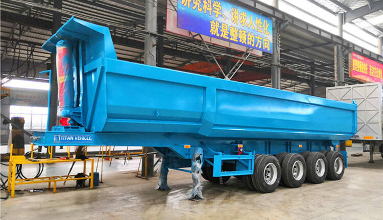 End Dump Semi Truck Trailer for Sale Price