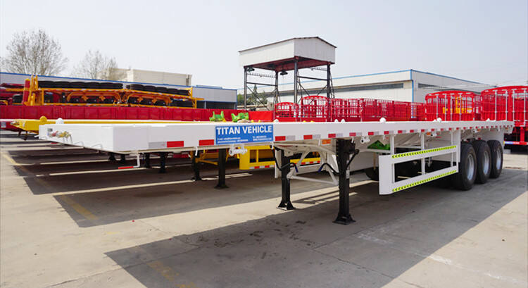 3 Axle 40 Foot Flatbed Trailer for Sale Price