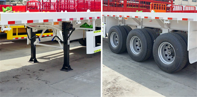 3 Axle 40 Foot Flatbed Trailer for Sale Price