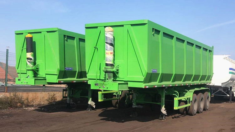 Qingdao Juyuan Technonlgy Aotong Brand End Dump Semi Trailer for Sale