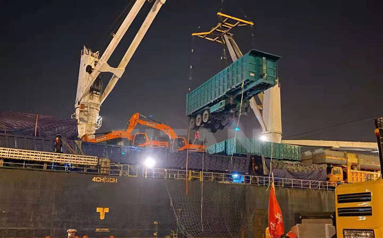 Qingdao Juyuan Technonlgy Aotong Brand End Dump Semi Trailer for Sale