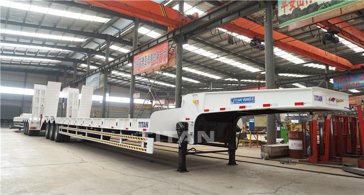 QINGDAO QUEST VEHICLE EQUIPMENT CO.,LTD| QUEST VEHICLE| QUEST| QUEST Trailer Tri Axle Low Bed Semi Truck Trailer for Sale
