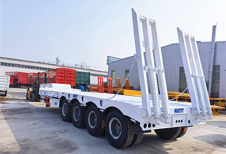 80 Ton Low Bed/Drop Deck/Low Loader Truck Trailer for Sale-Eleph