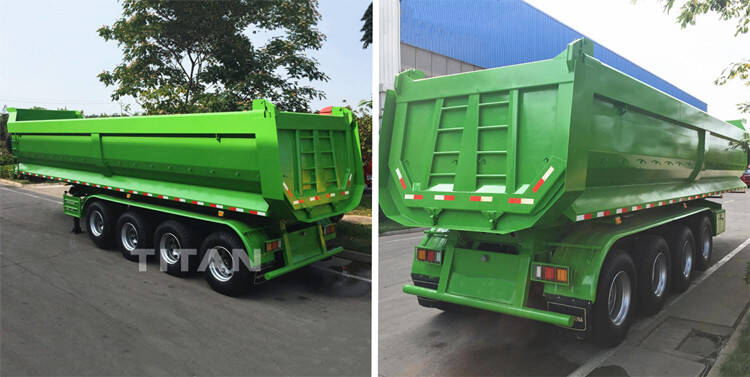 60 Ton End Dump Tipper Truck Trailer for Sale-Eleph