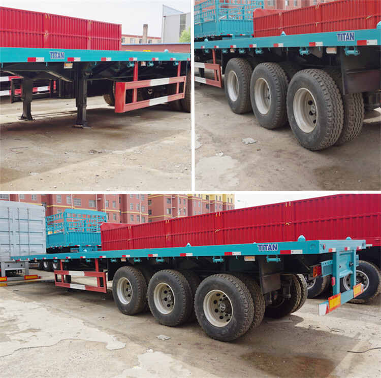 Tri Axle 40 Foot Flatbed Semi Trailer for Sale Near Me-Eleph Mech