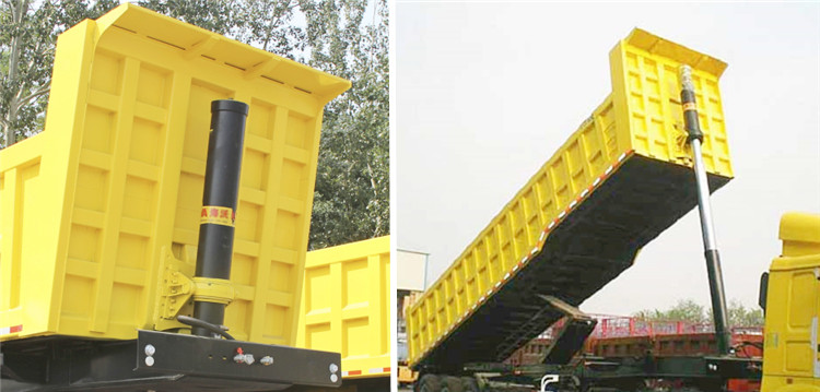3 Axle End Dump Tipper Truck Trailer for Sale-Shengrun