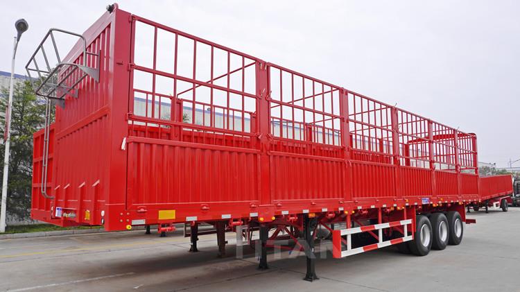 Cargo Semi Trailer | 60 Ton Livestock Fence Trailer for Transport-Changhong