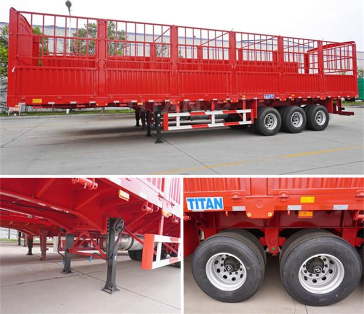 Cargo Semi Trailer | 60 Ton Livestock Fence Trailer for Transport-Changhong
