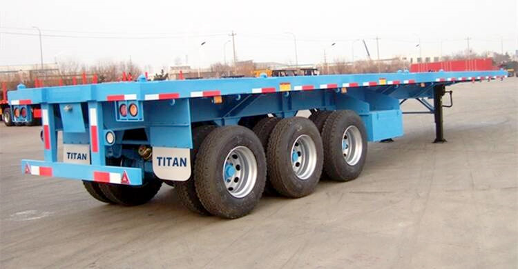 Tri Axle 40 Foot Flatbed Semi Trailer for Sale-Changhong