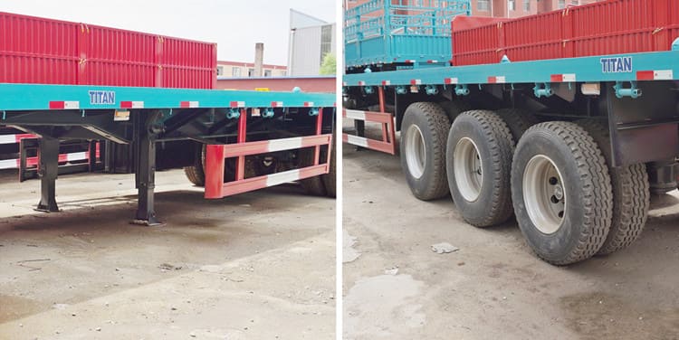 Tri Axle 40 Foot Flatbed Semi Trailer for Sale-Changhong