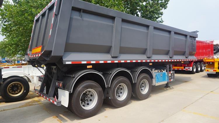 35CBM End Dump Tipper Trailer for Sale Near Me-Changhong