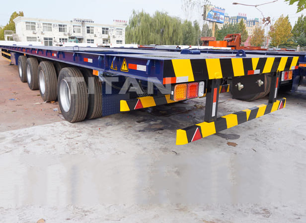 4 Axles 56M Wind Turbine Blade Transport Trailer