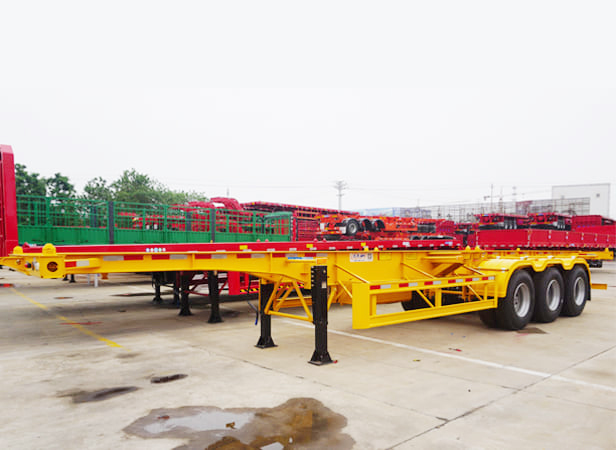Tri axle 40 ft container chassis trailer