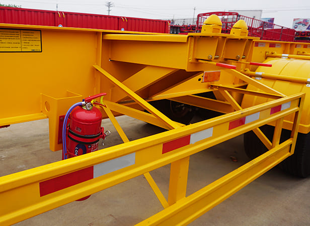 Tri axle 40 ft container chassis trailer