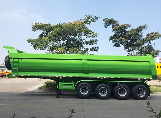 4 Axles 33CBM End Dump Trailer