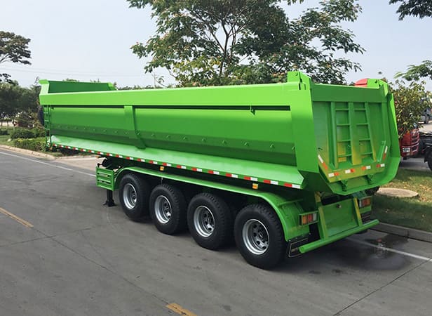 4 Axles 33CBM End Dump Trailer