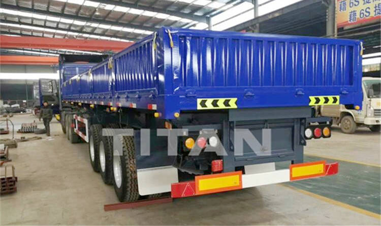 Tri Axle 34 Ton Side Tipper Trailer for Sale In Ghana