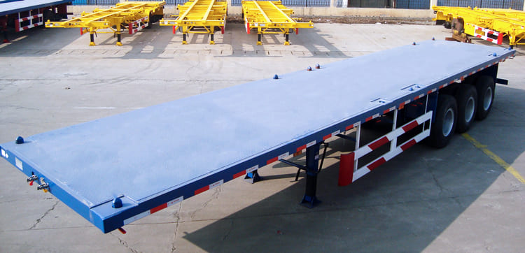 3 axles flatbed trailer