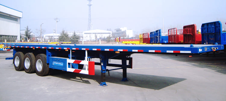 3 axles flatbed trailer