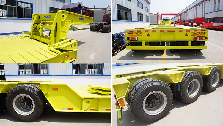 3 lines 6 axles gooseneck trailer