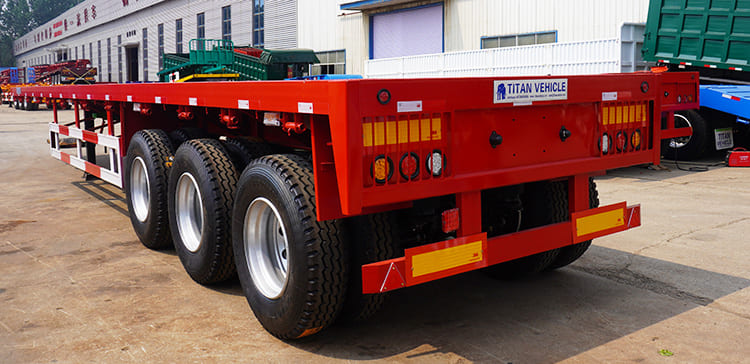 3 Axle 40Ft Flatbed Semi Trailer