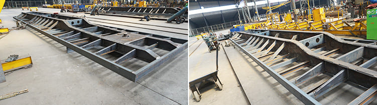 3 axles flatbed trailer