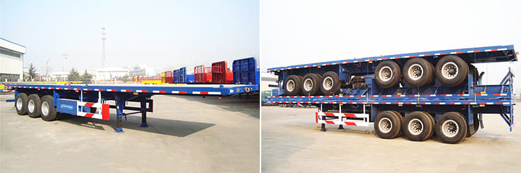 3 axles 40ft flatbed trailer