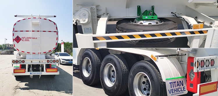45000 liters petrol tanker trailer