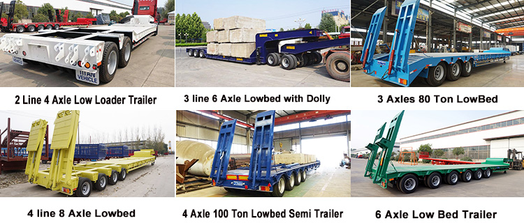 80T Tri Axle Low Loader Trailer