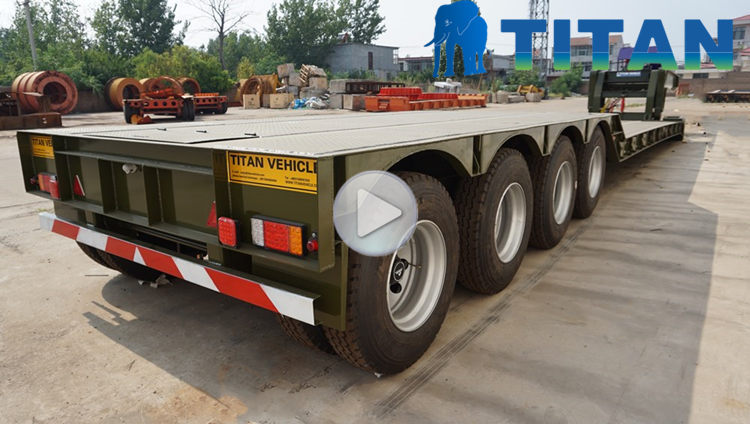 4 Axle Removable Gooseneck Lowboy Trailer