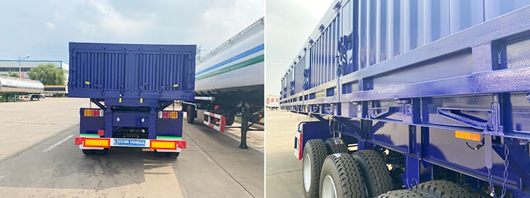 Tri Axle 34 Ton Side Tippers Semi Trailer