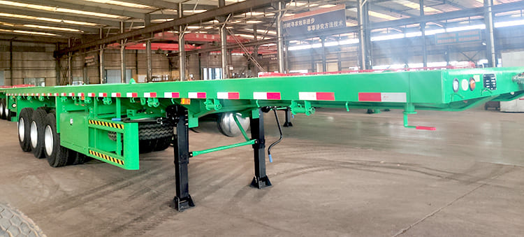 tri axle flat bed trailer
