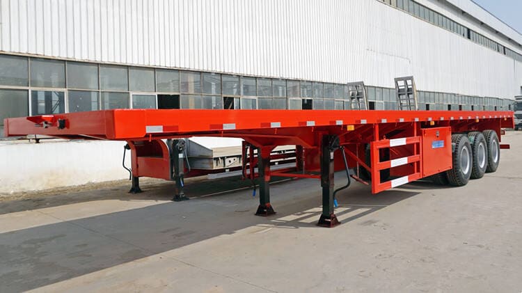 3 axles 40ft flatbed trailer