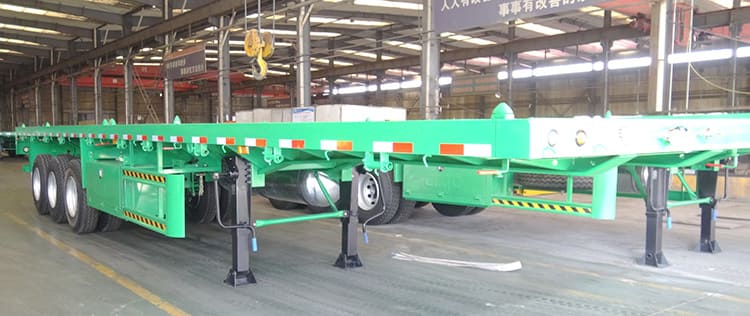 tri axle flat bed trailer