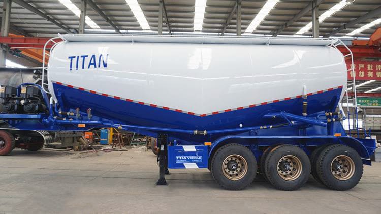 3 axles cement tanker trailer