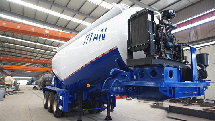 3 axles cement tanker trailer