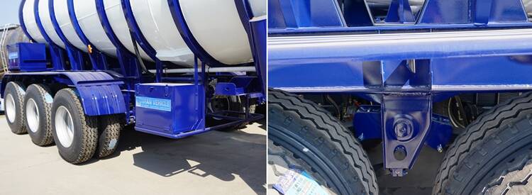3 axle sulfuric acid tanker semi trailer
