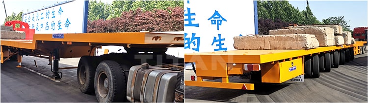 6 axles wind blade trailer