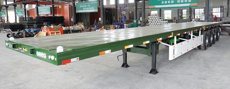 4 axles flatbed trailer