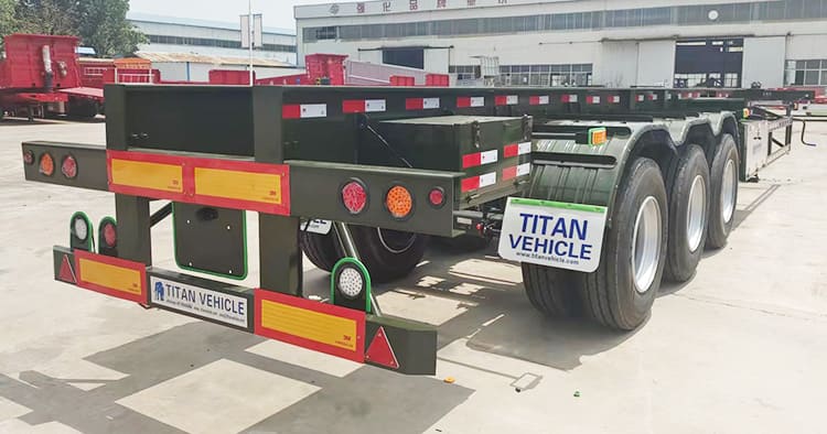 3 Axle 40Ft Shipping Container Trailer