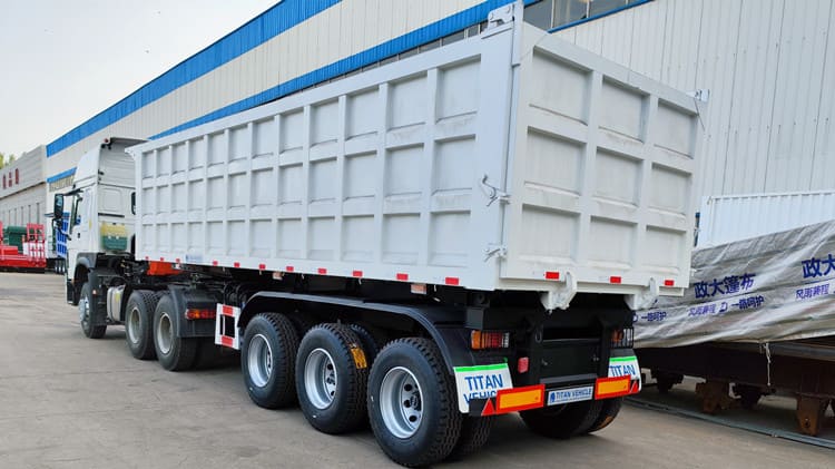 3 Axle 60 Ton Heavy Duty Semi Dump Trailers for Sale in Zimbabwe