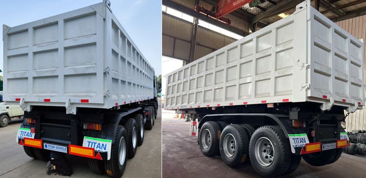 3 Axle 60 Ton Heavy Duty Semi Dump Trailers for Sale in Zimbabwe