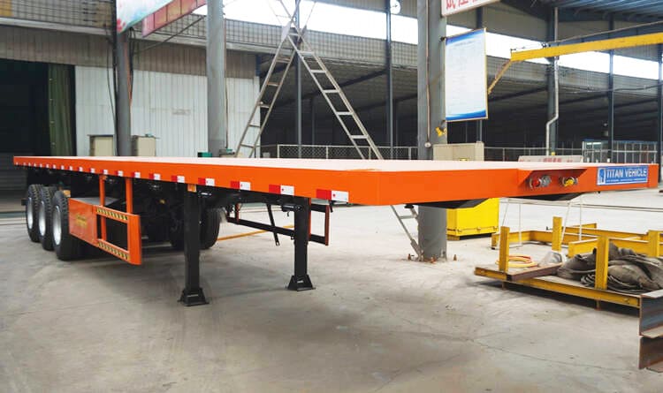 3 axles flatbed trailer