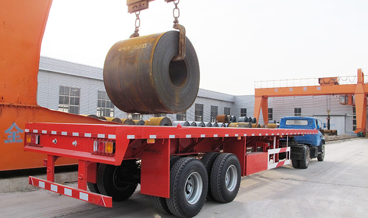 2 axles semi trailer