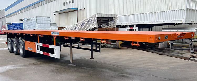 40ft 3 axle flatbed tractor trailer